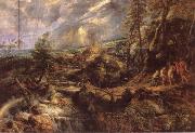 Peter Paul Rubens Stormy lanscape with Philemon and Baucis oil painting picture wholesale
